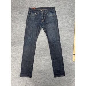 J Brand Raw Selvage Denim Jeans Mens 32x32 Dark Wash Button Fly